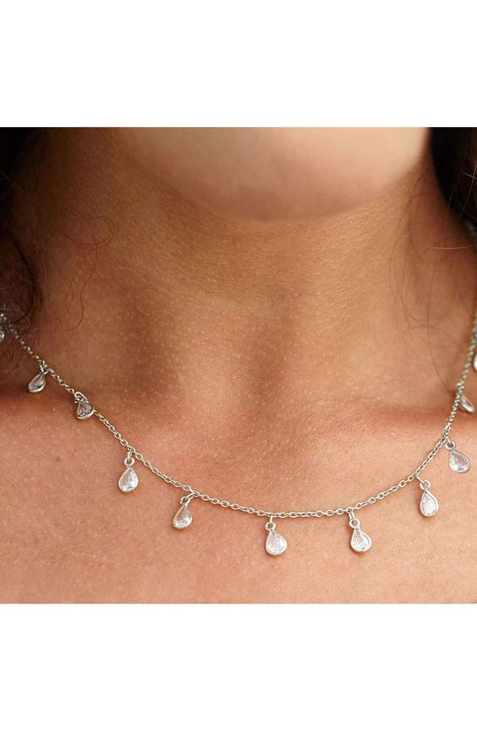 商品Savvy Cie Jewels|Sterling Silver Tear Drop Necklace,价格¥416,第2张图片详细描述