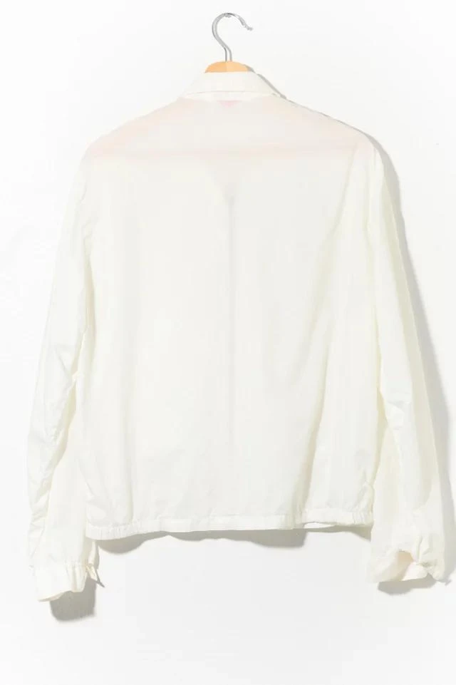 商品Urban Outfitters|Vintage 1960s Mod Sheer White Nylon Jacket Metal Zipper Made in USA,价格¥1200,第2张图片详细描述