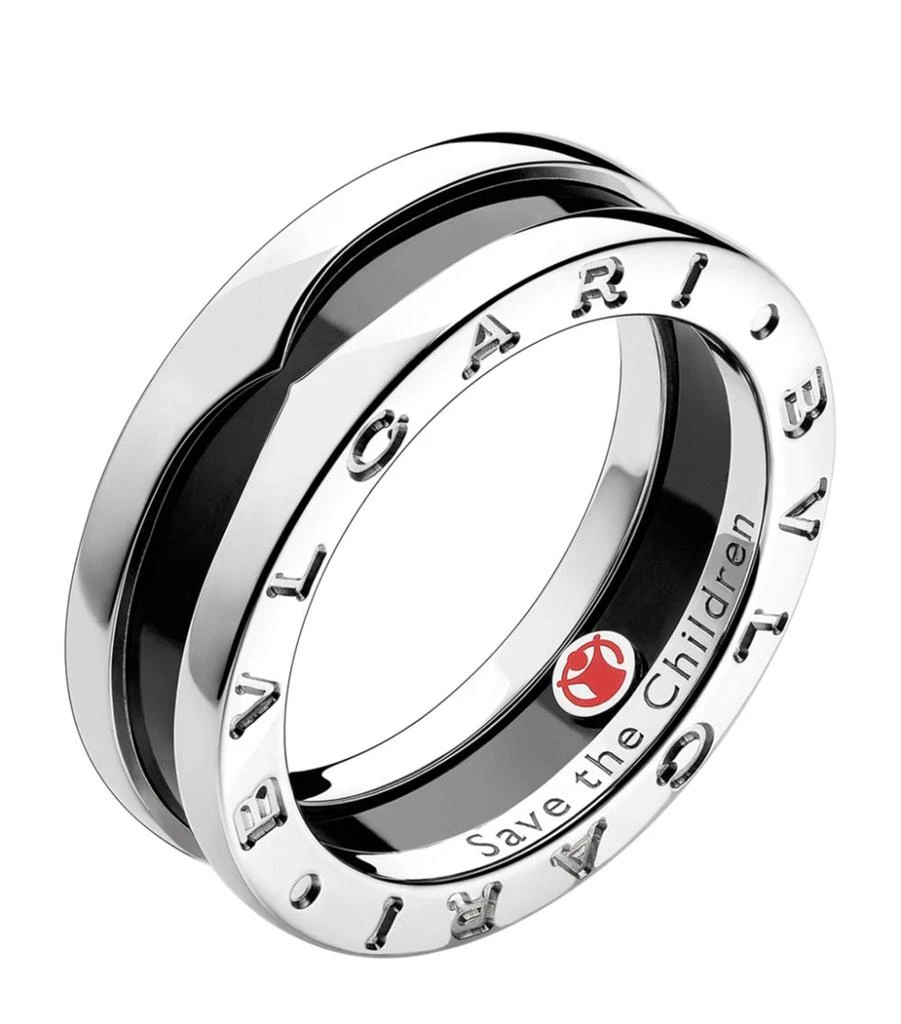 商品BVLGARI|x Save the Children Sterling Silver B.zero1 Ring,价格¥5302,第1张图片