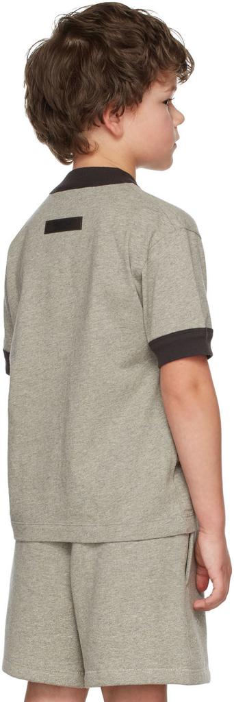 Kids Grey Ringer T-Shirt商品第4张图片规格展示