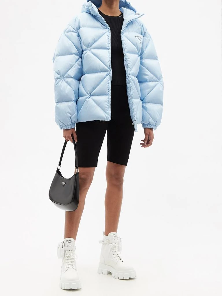 商品Prada|Hooded quilted down Re-Nylon jacket,价格¥9785,第2张图片详细描述