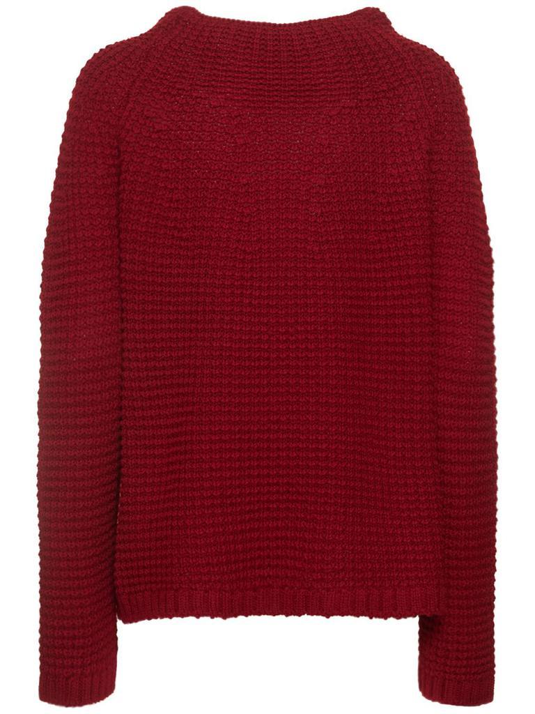 商品Weekend Max Mara|Ardea Wool Knit Crater Neck Sweater,价格¥2601,第5张图片详细描述