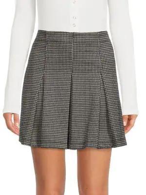 商品Max Studio|Checked Pleated Skirt,价格¥221,第1张图片