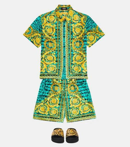 商品Versace|Barocco印花凉拖鞋,价格¥1005,第2张图片详细描述