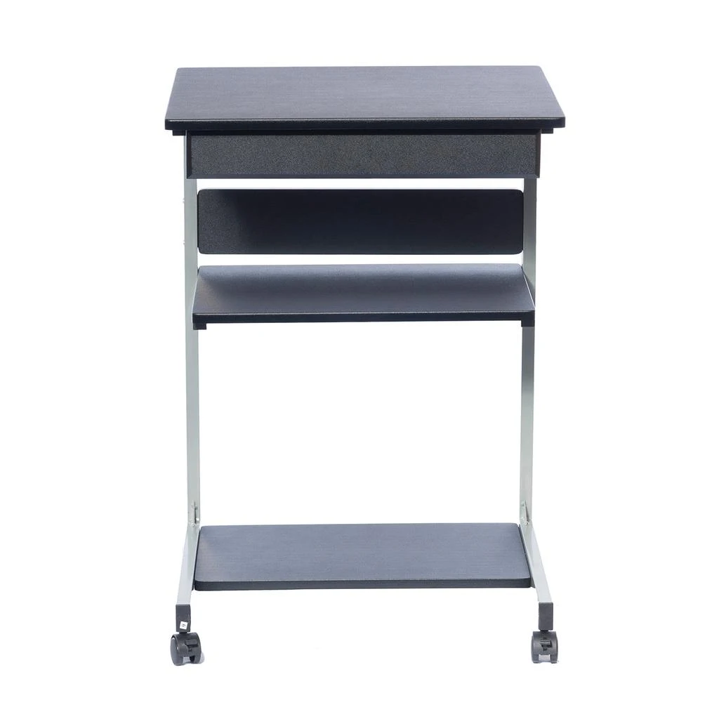 商品Streamdale Furniture|Streamdale Rolling Laptop Cart With Storage,价格¥1095,第3张图片详细描述