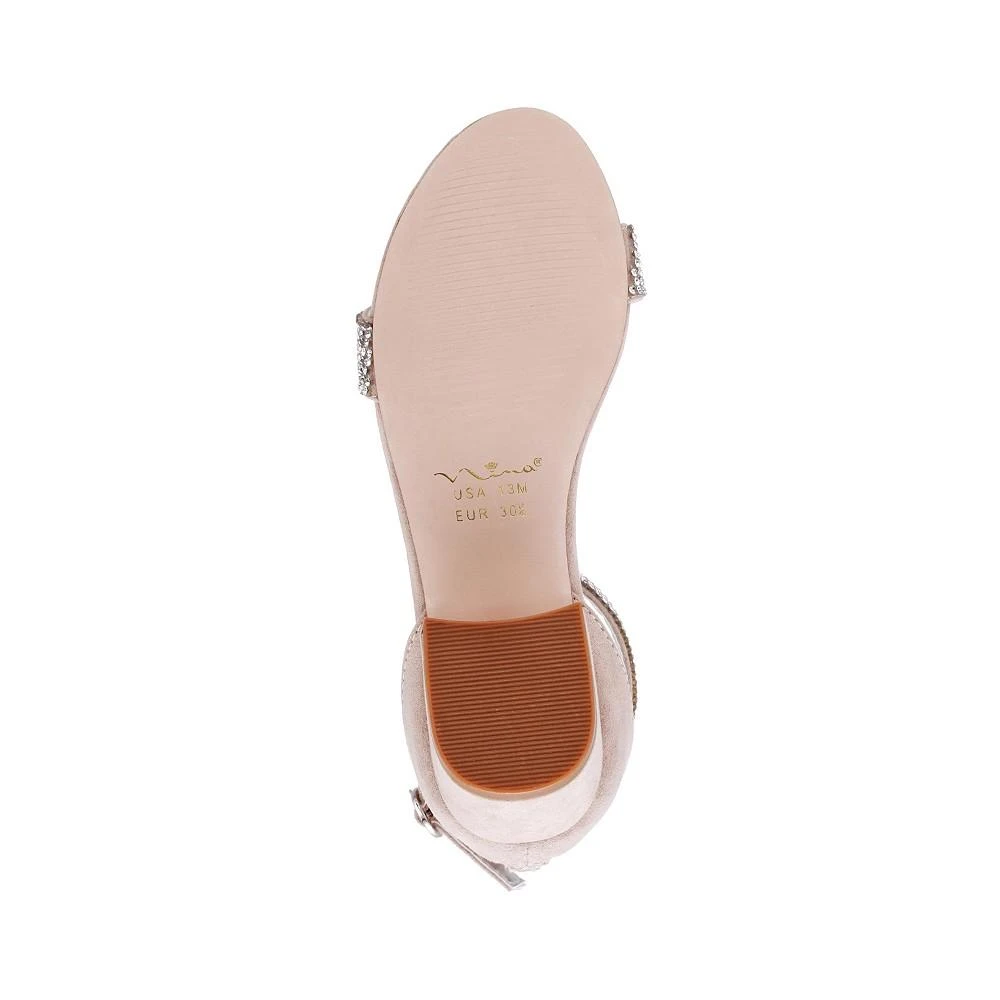 商品Nina|Big Girls Valetta Ankle Strap Zipper Closure Sandals,价格¥410,第5张图片详细描述