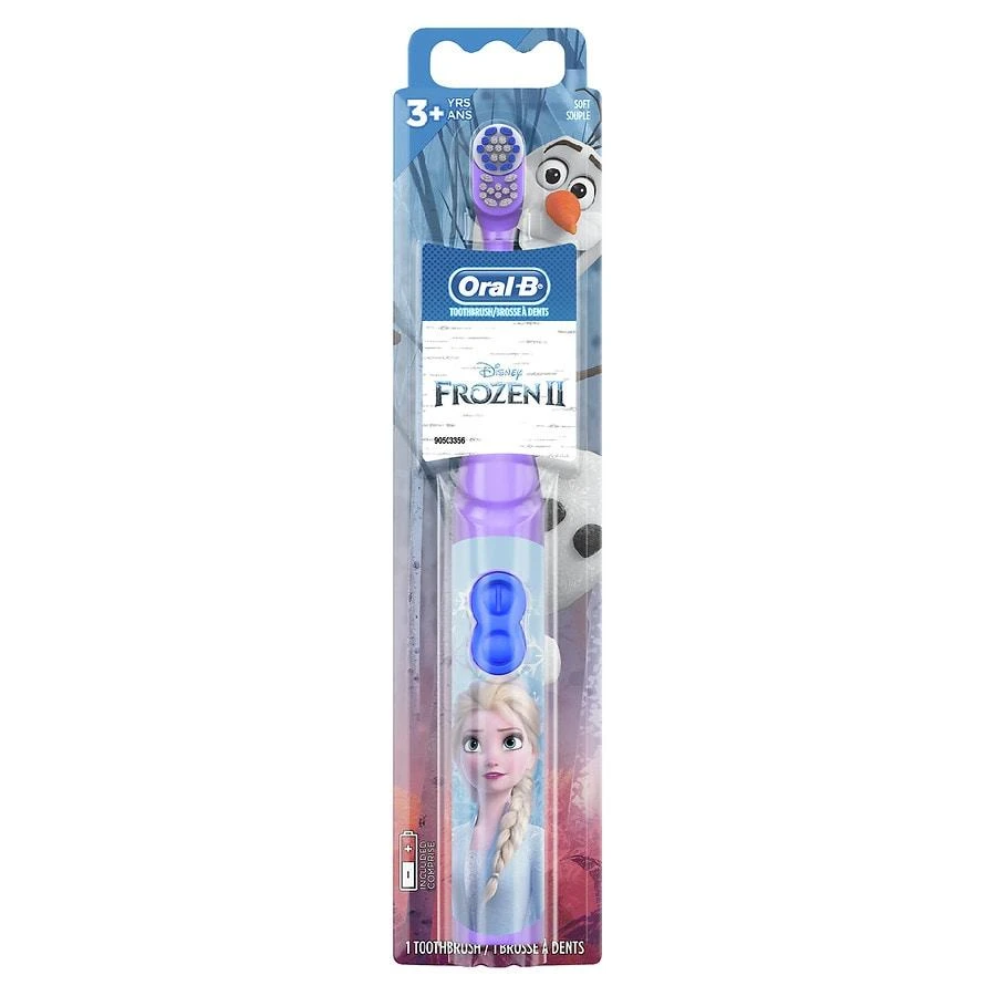 商品Oral-B|Jr. Kid's Battery Toothbrush featuring Disney's Frozen, Soft Bristles,价格¥61,第1张图片