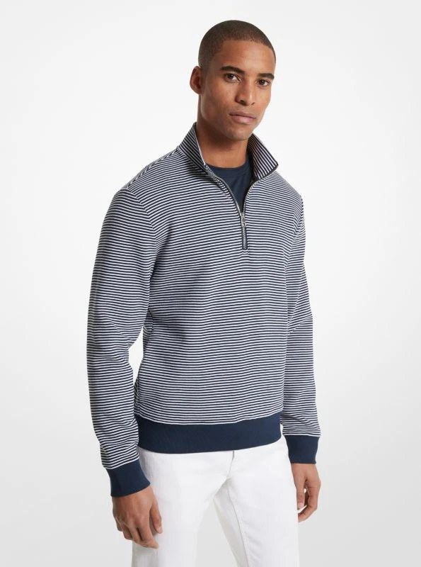 商品Michael Kors|Cotton Blend Half-Zip Sweater,价格¥368,第1张图片