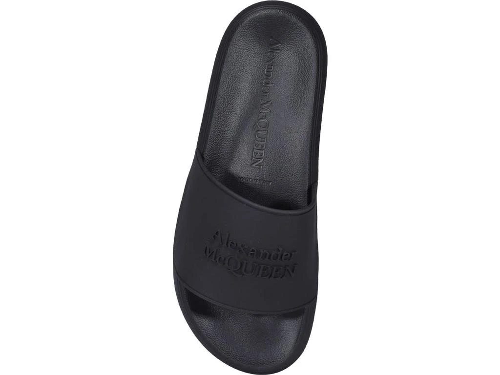 商品Alexander McQueen|Alexander McQueen Logo Slide Sandals,价格¥1700,第4张图片详细描述