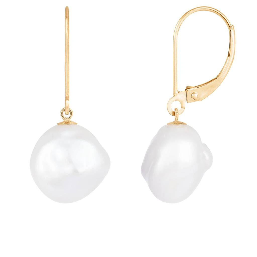 商品Splendid Pearls|14k Yellow Gold 10-11mm Pearl Earrings,价格¥1199,第1张图片