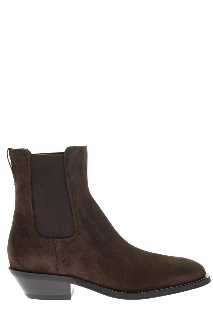 商品Tod's|Tod's Chelsea Velvet High-Ankle Boots,价格¥3136,第1张图片