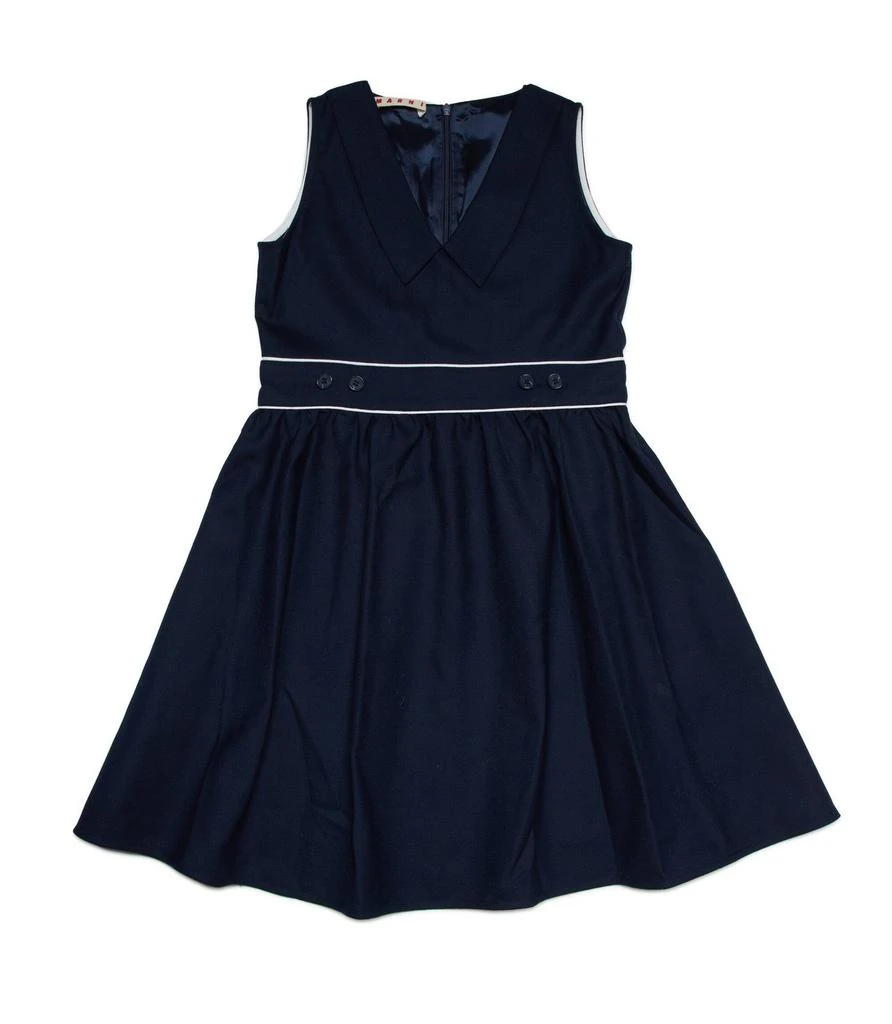 商品Marni|Marni Kids V-Neck Sleeveless Flared Dress,价格¥1778,第1张图片