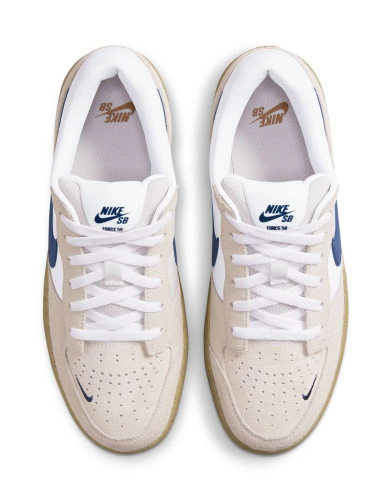 商品NIKE|Nike SB Force 58 trainers in white and tan,价格¥524,第2张图片详细描述