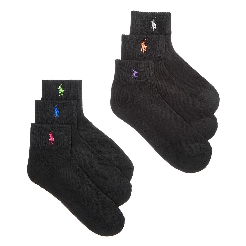 商品Ralph Lauren|Blue Label Women's Sport Quarter 6 Pack Socks,价格¥180,第1张图片