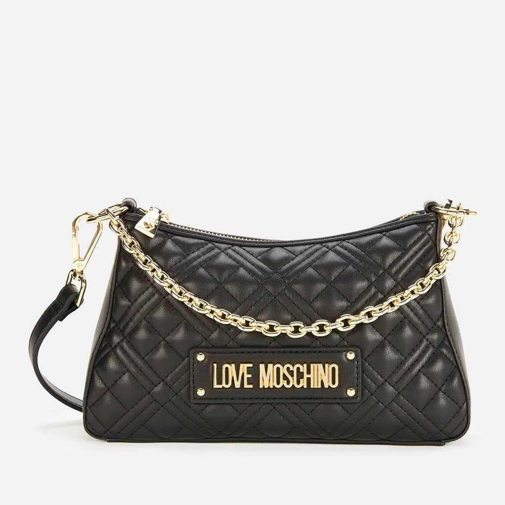 商品Moschino|Love Moschino Women's Quilted Chain Shoulder Bag - Black,价格¥879,第1张图片