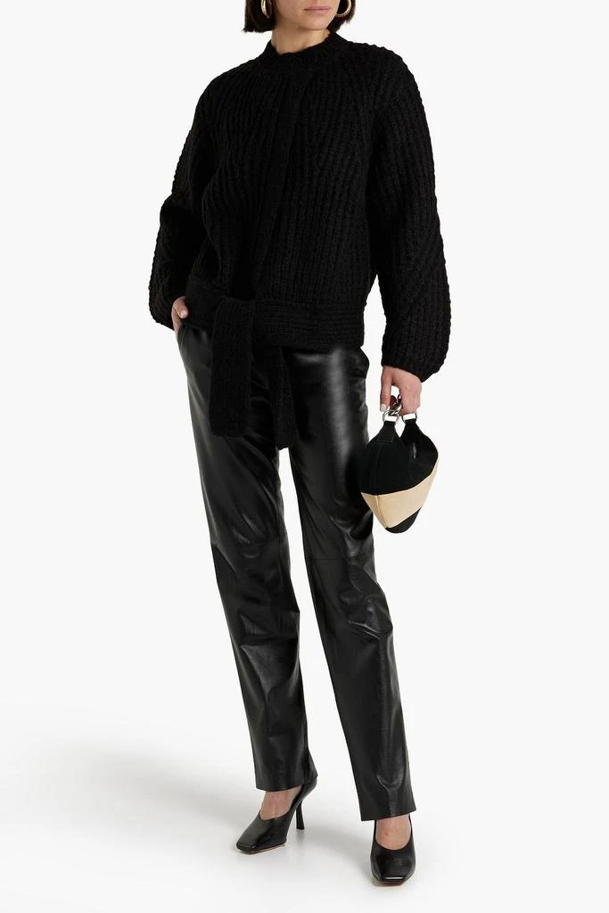 商品3.1 Phillip Lim|Tie-front ribbed-knit sweater,价格¥1238,第2张图片详细描述