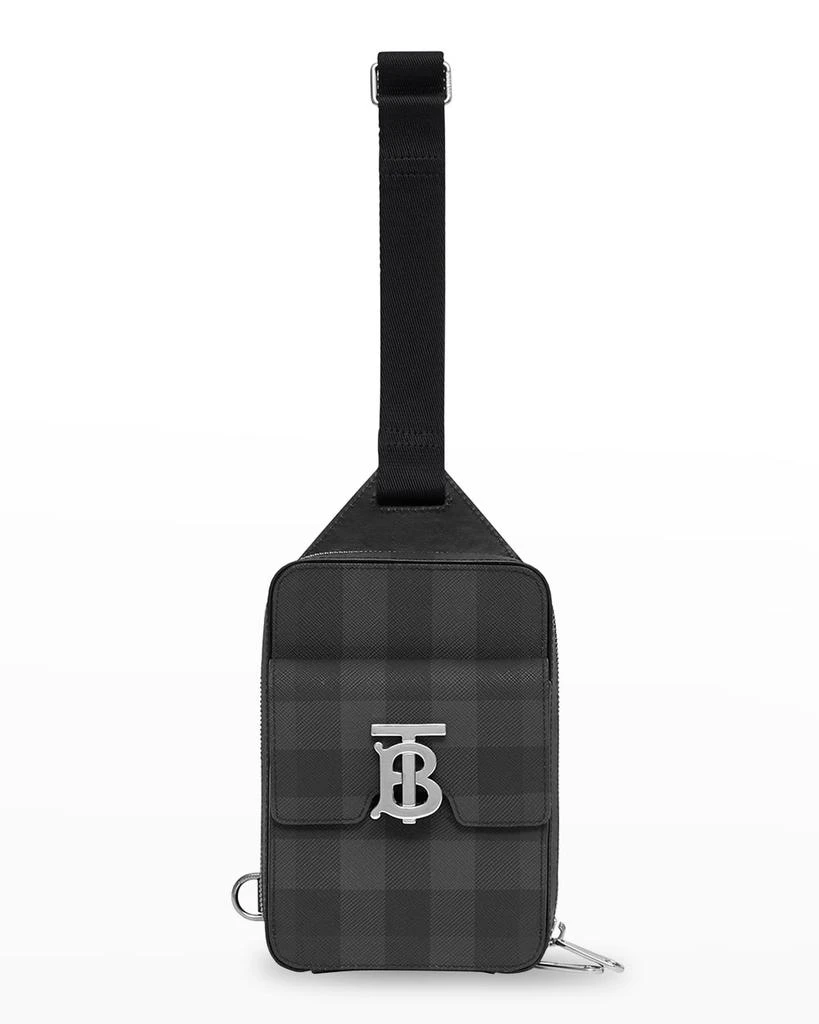 商品Burberry|Men's MS Theo Check Crossbody Bag,价格¥10449,第1张图片