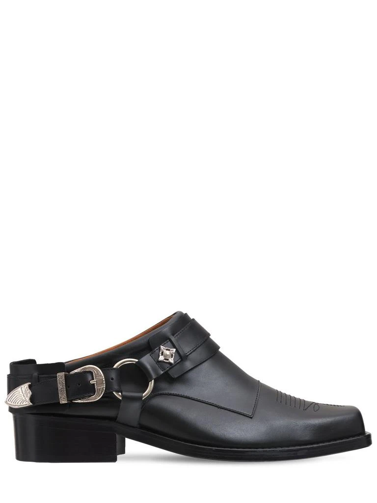 商品Toga Virilis|Leather Mule Boots W/buckles,价格¥2484,第1张图片