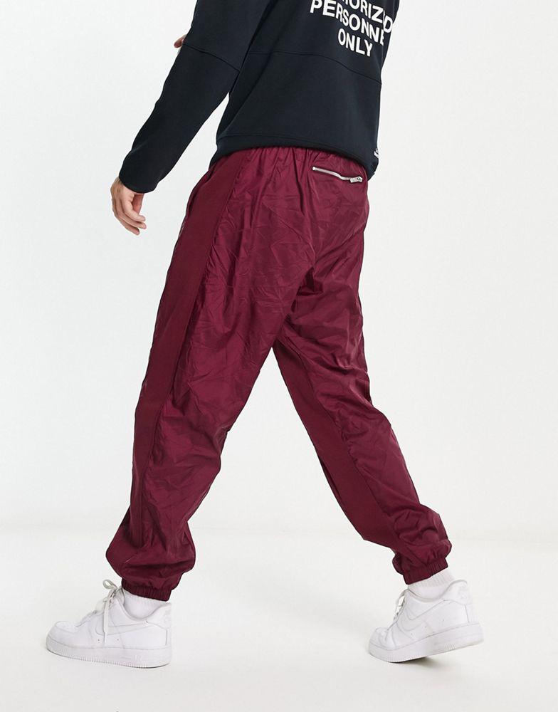 Nike Circa Premium winter textured casual trousers dark beetroot red商品第2张图片规格展示