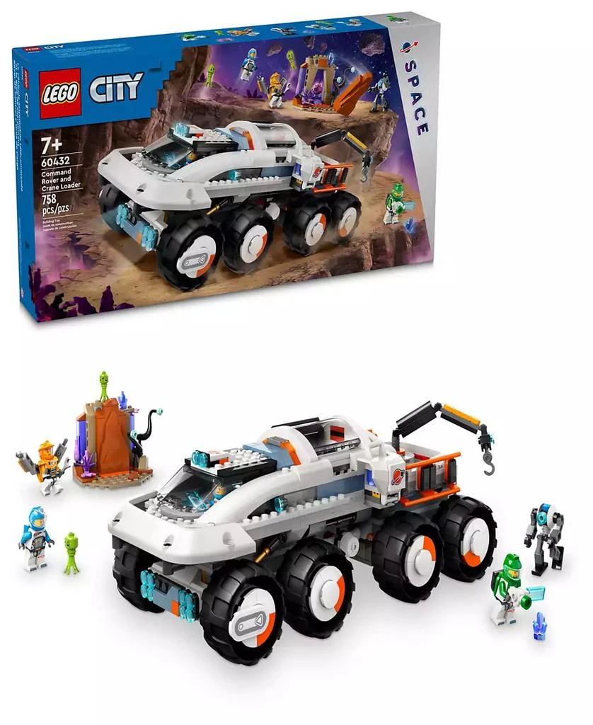 商品LEGO|LEGO City Command Rover and Crane Loader Outer Space Toy 60432,价格¥636,第1张图片