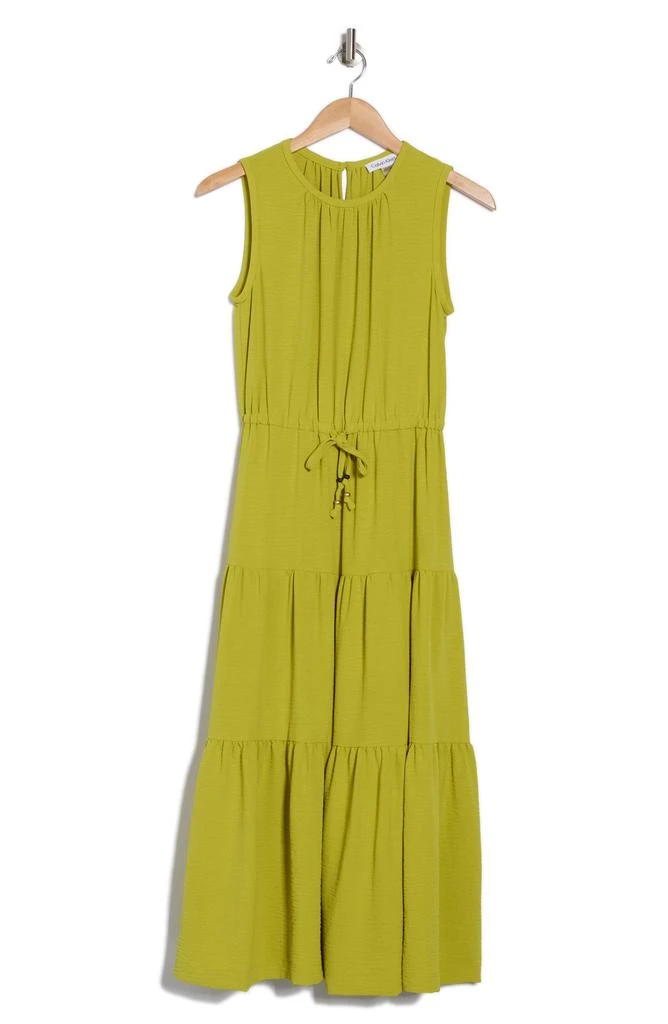 商品Calvin Klein|Sleeveless Tiered A-Line Midi Dress,价格¥410,第3张图片详细描述