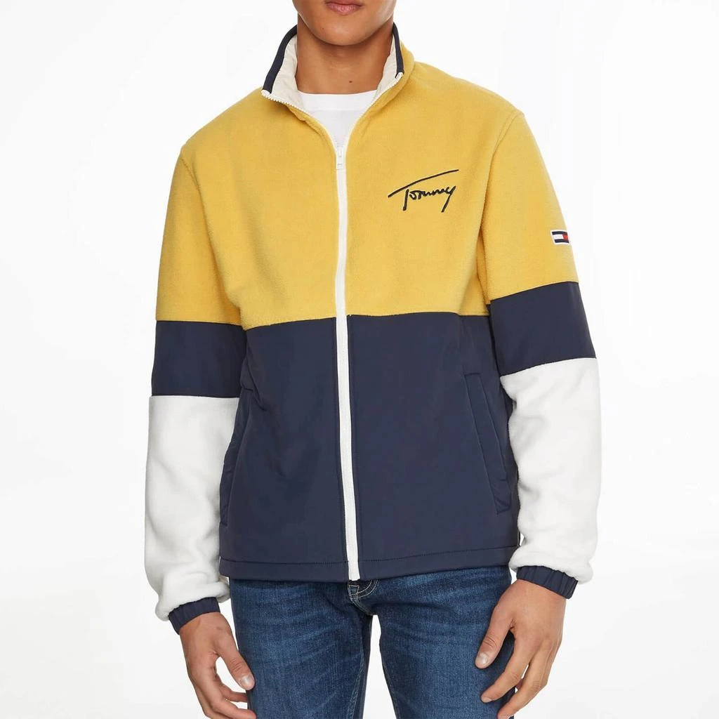 商品The Hut|Tommy Jeans Retro Colour-Block Fleece Jacket,价格¥261,第1张图片