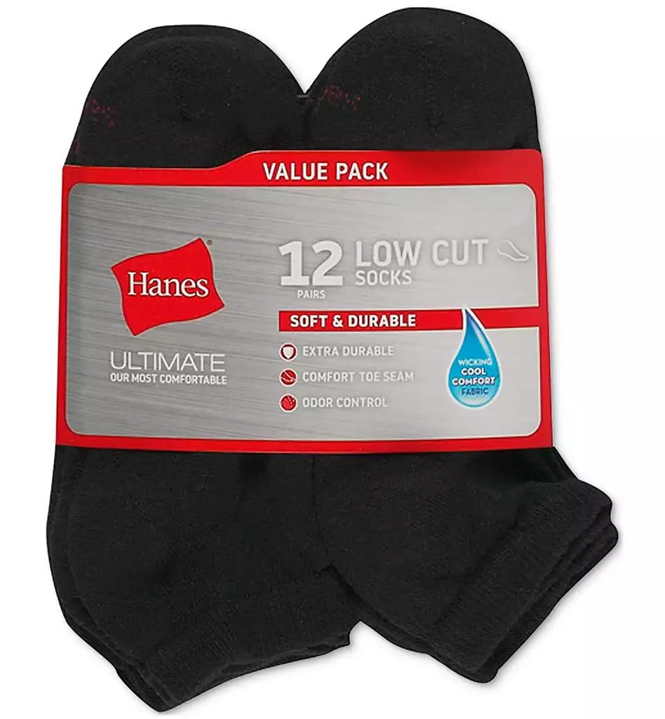 商品Hanes|Men's 12-Pk. Low Cut Socks,价格¥135,第2张图片详细描述
