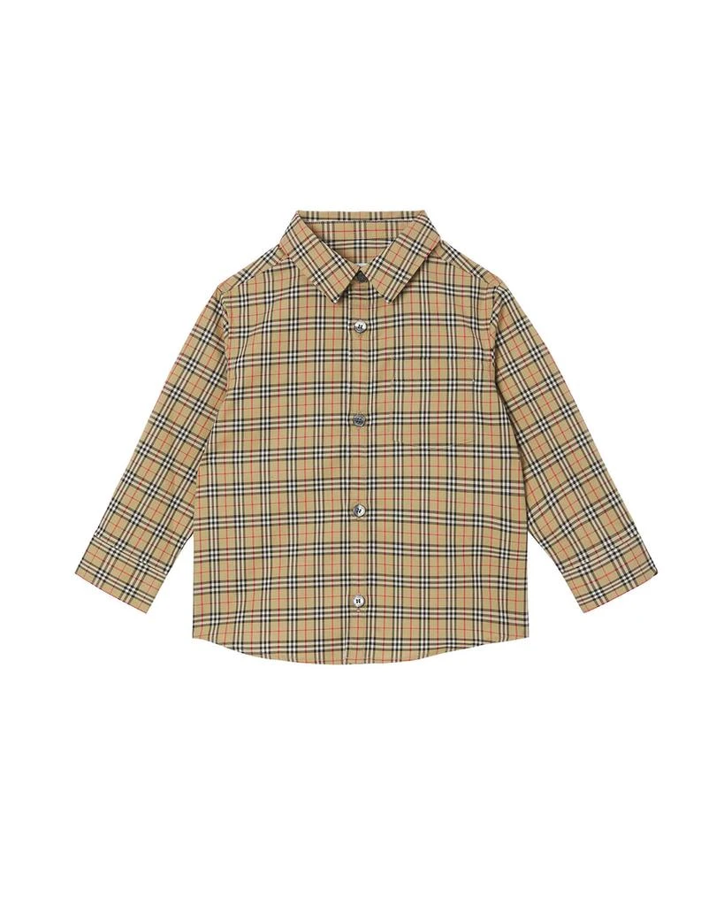 商品Burberry|Boy's Owen Long-Sleeve Shirt, Size 6M-2,价格¥719,第1张图片