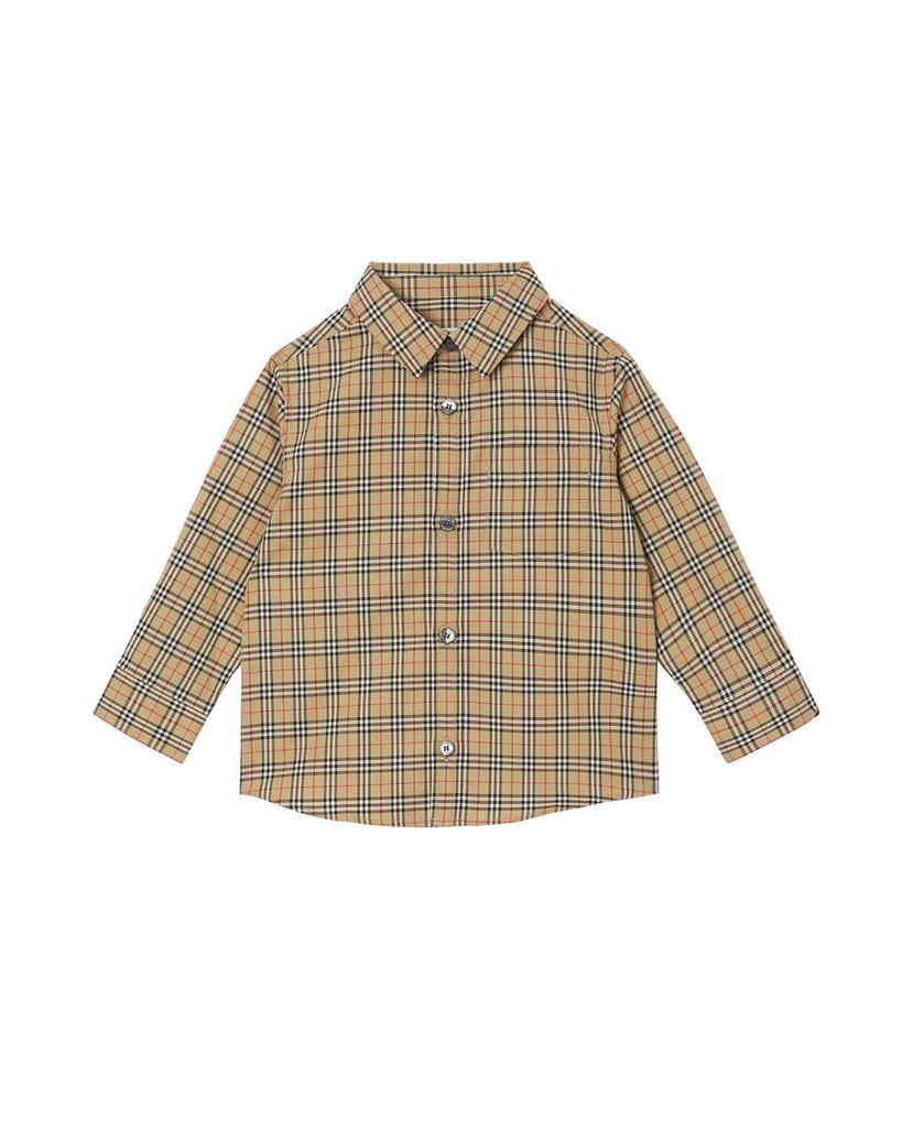 商品Burberry|Boy's Owen Long-Sleeve Shirt, Size 6M-2,价格¥649,第1张图片