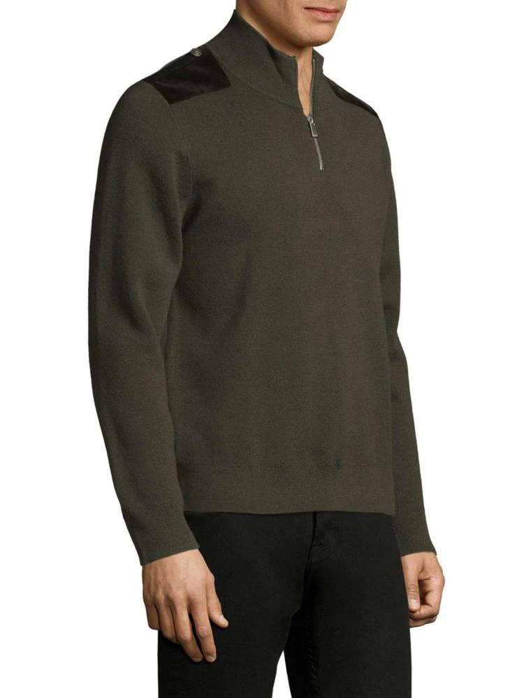 商品The Kooples|Quarter Zip Wool Pullover,价格¥664,第3张图片详细描述