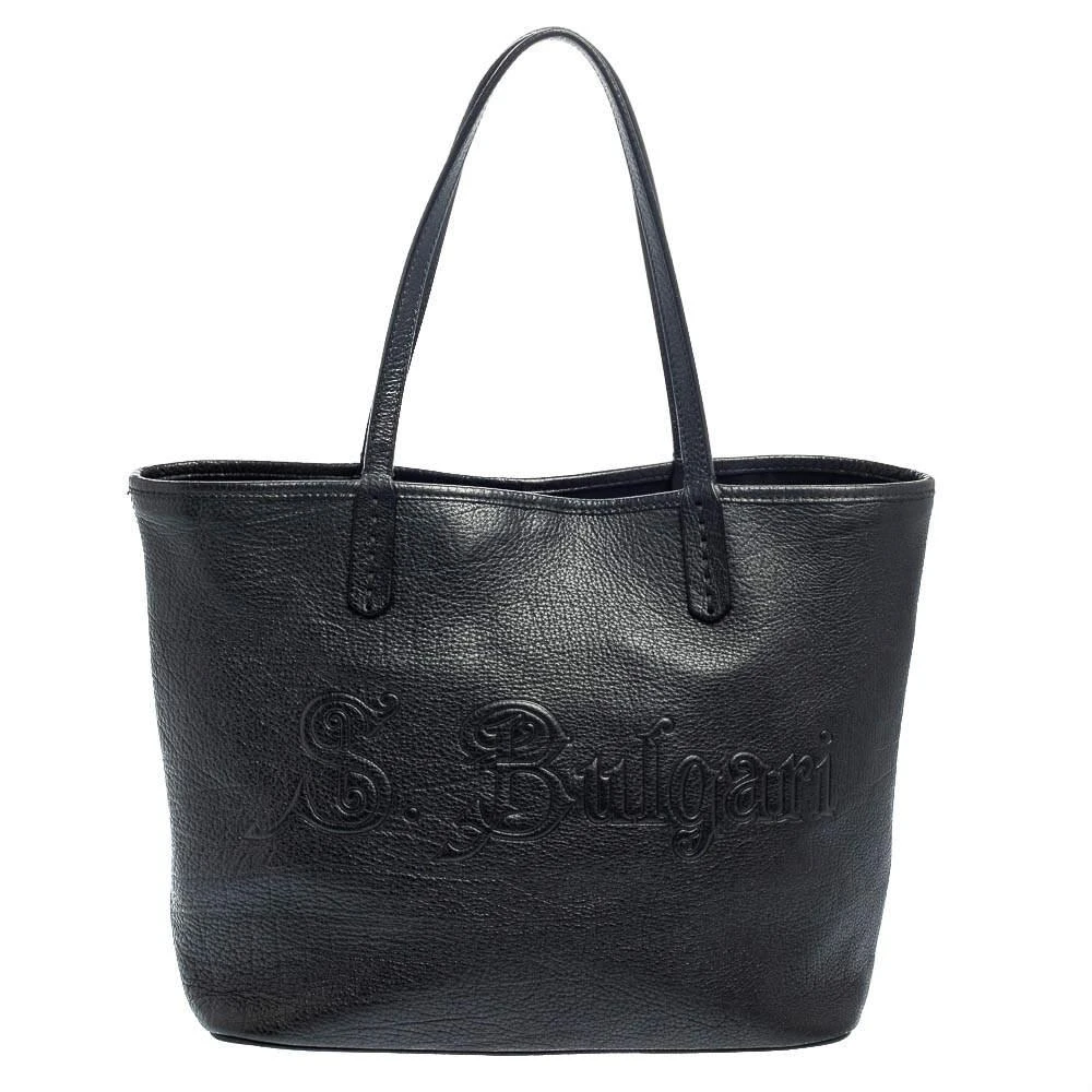 商品[二手商品] BVLGARI|Bvlgari Black Soft Leather Sotirio Tote,价格¥1220,第1张图片