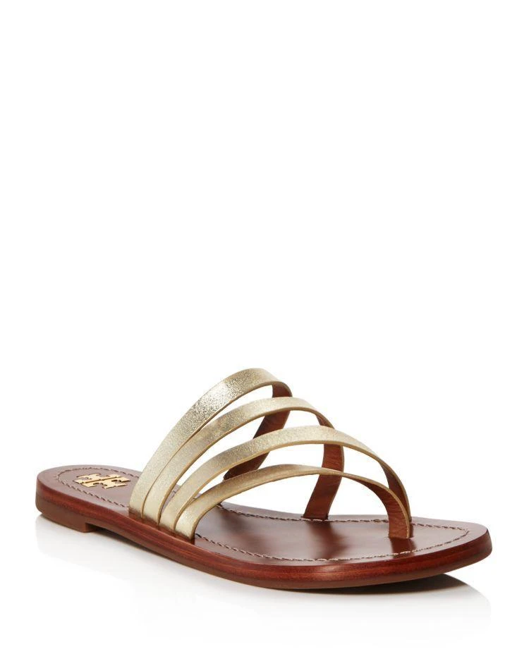 商品Tory Burch|Patos Metallic Leather Thong Sandals,价格¥876,第1张图片