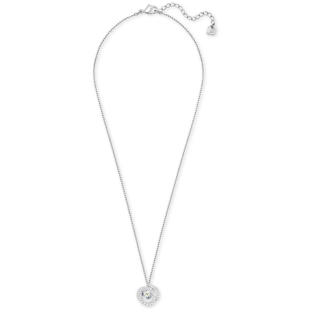 商品Swarovski|Generation Silver-Tone Spiral Crystal Pendant Necklace,价格¥744,第2张图片详细描述