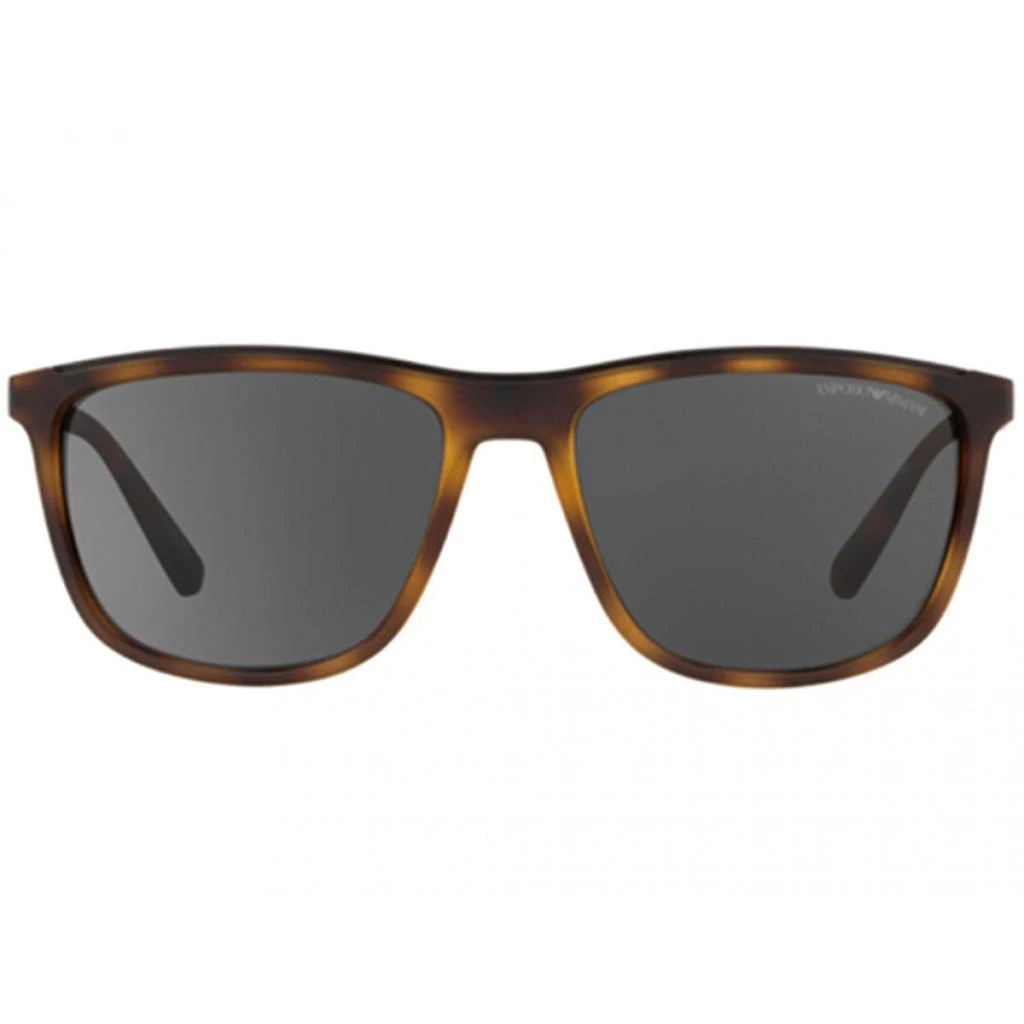 商品Emporio Armani|Emporio Armani Men's Sunglasses - Grey Lenses Matte Havana Frame | EA4109 5089,价格¥415,第3张图片详细描述