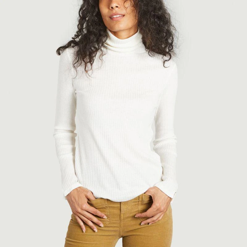 商品MAJESTIC FILATURES|Turtleneck T-shirt Milk Majestic Filatures,价格¥882,第1张图片