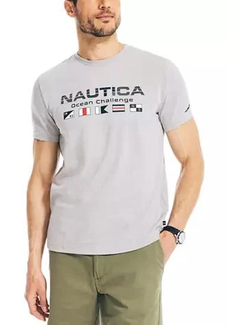 商品Nautica|Sustainably Crafted Ocean Challenge Graphic T Shirt,价格¥79,第1张图片