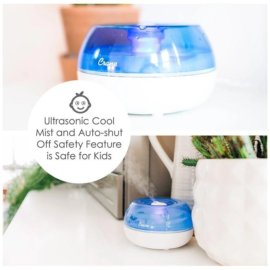 商品Crane USA|Personal Cool Mist Tabletop Humidifier 0.2 Gallons,价格¥336,第4张图片详细描述