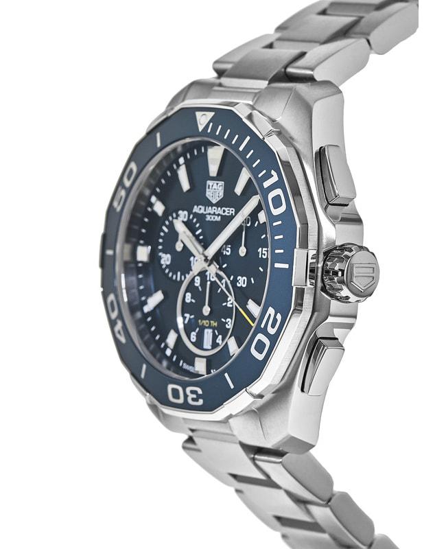 Tag Heuer Aquaracer 300M Chronograph Blue Dial 43mm Steel Men's Watch CAY111B.BA0927商品第3张图片规格展示