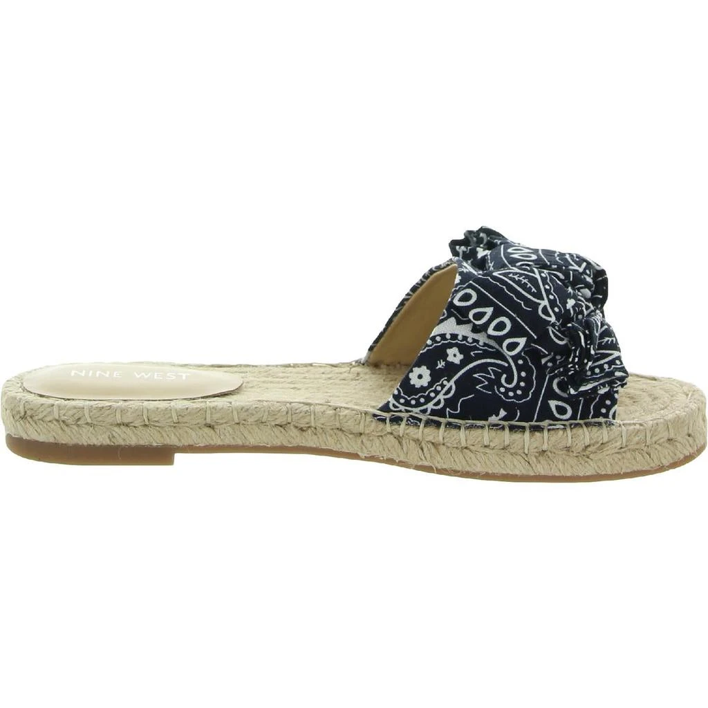 商品Nine West|Nine West Womens Bow Printed Slip On Slide Sandals,价格¥54,第5张图片详细描述