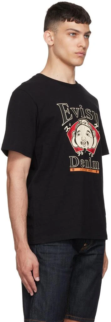 商品Evisu|Black Cotton T-Shirt,价格¥414,第2张图片详细描述