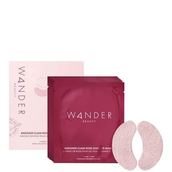商品Wander Beauty|Wander Beauty Baggage Claim Eye Masks (Pack of 6) - Rose Gold,价格¥195,第1张图片
