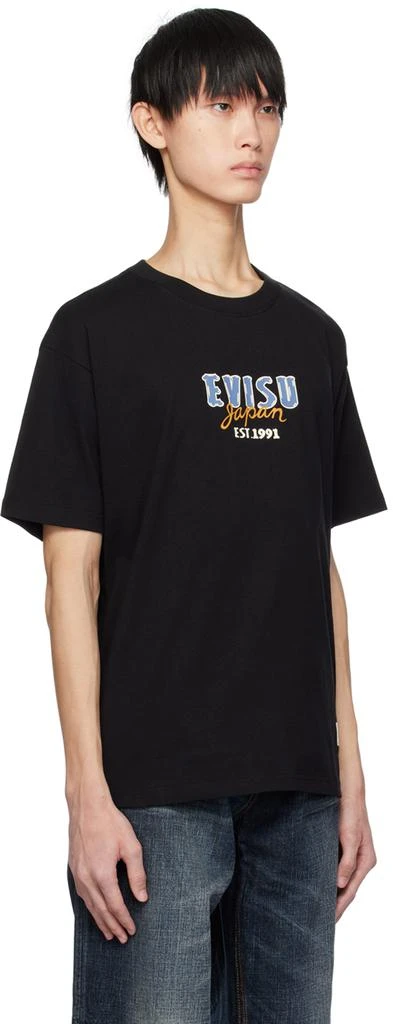 商品Evisu|Black Printed T-Shirt,价格¥752,第2张图片详细描述