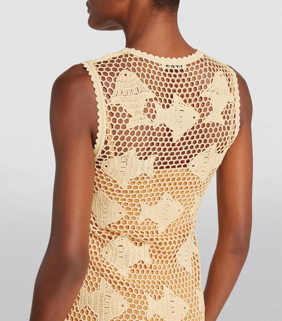 sandro fish crochet dress Sandro Fish Charm Crochet Bag - Verts