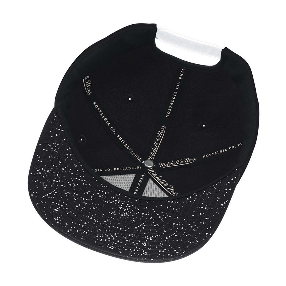 商品Mitchell and Ness|Men's Black/White Utah Jazz Snapback Adjustable Hat,价格¥257,第5张图片详细描述