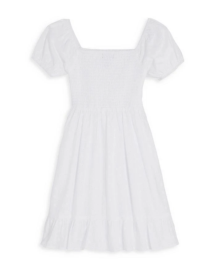 商品AQUA|Girls' Smocked Ruffle Dress, Little Kid, Big Kid - 100% Exclusive,价格¥658,第2张图片详细描述