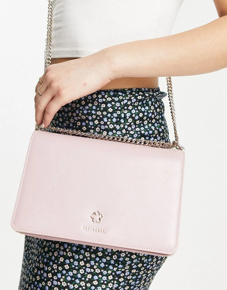 商品Ted Baker London|Ted Baker Jorjey flower eyelet cross body bag in dusty pink,价格¥902,第2张图片详细描述