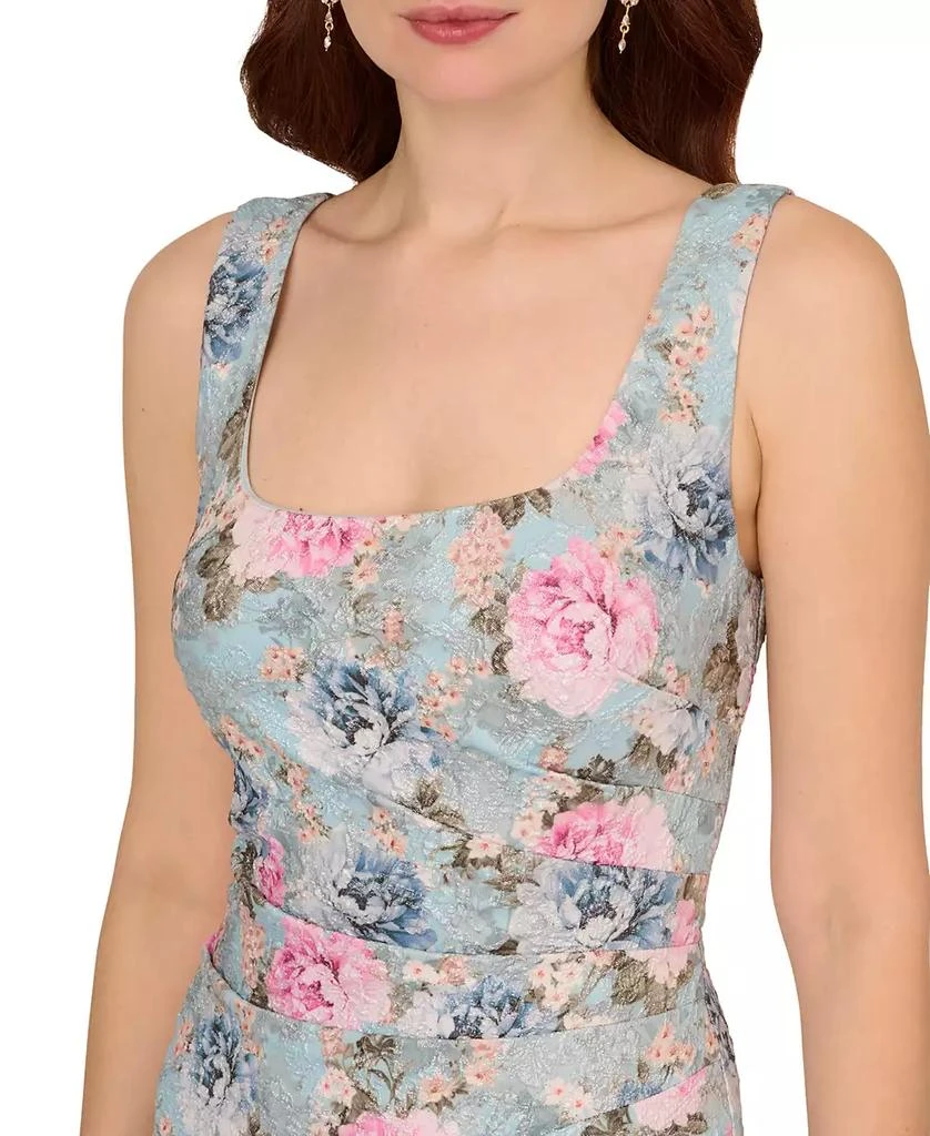 商品Adrianna Papell|Women's Sleeveless Floral Matelasse Dress,价格¥988,第3张图片详细描述