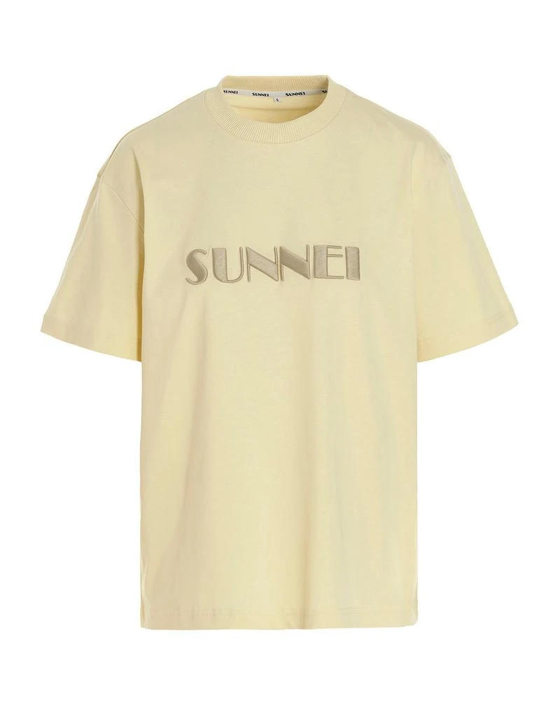 商品SUNNEI|Sunnei logo-Embroidered Crewneck T-Shirt,价格¥811,第1张图片