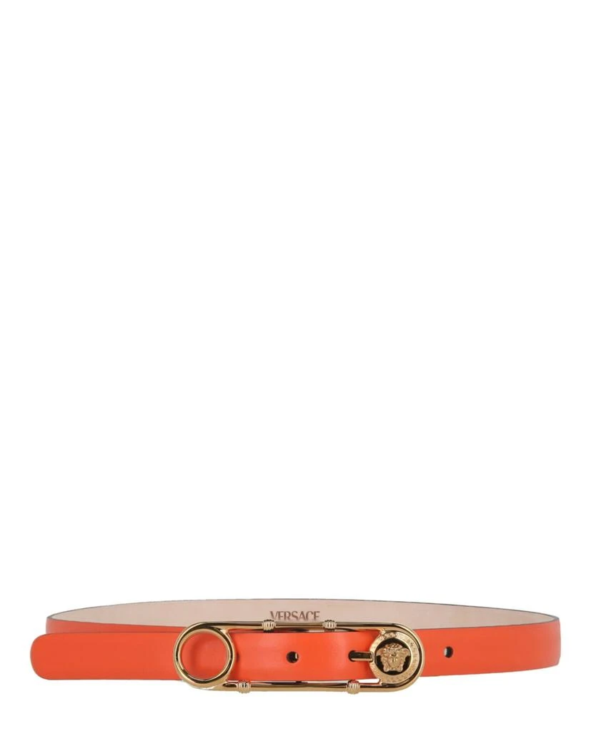 商品Versace|Safety Pin Leather Belt,价格¥1409,第1张图片