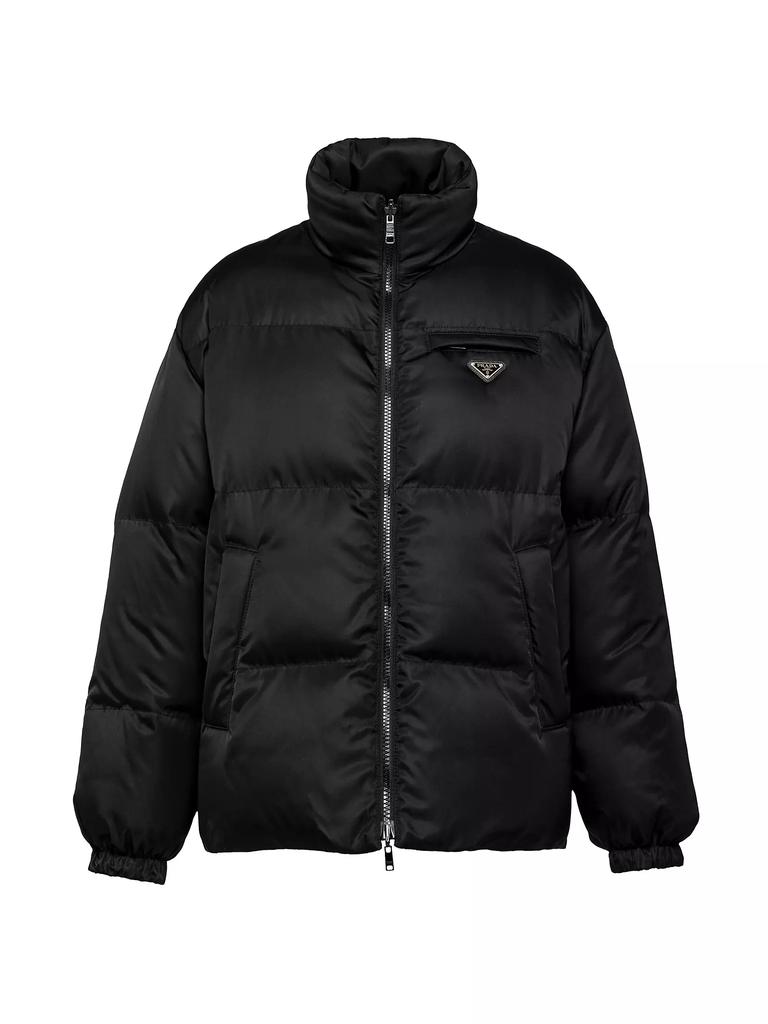Prada Medium-Length Re-Nylon Down Jacket - Coats - Free